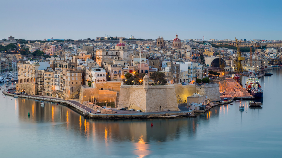 the grand harbour in Valletta